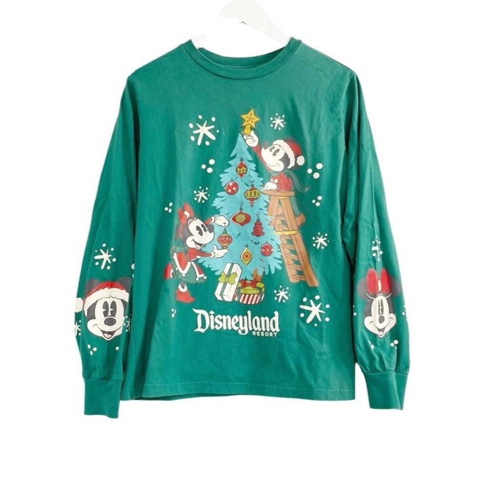 Disney Disneyland Resort Mickey Minnie Christmas Long Sleeve Shirt Small
